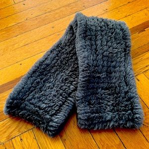 Faux fur infirmity scarf - Grey by Saks